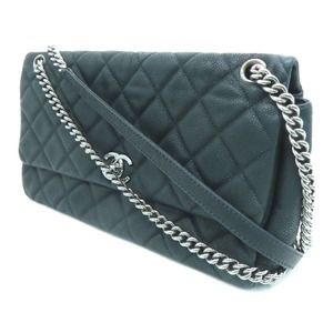 💎✨BEAUTIFUL✨💎 Authentic Chanel Quilted Chain Calfskin Leather Black